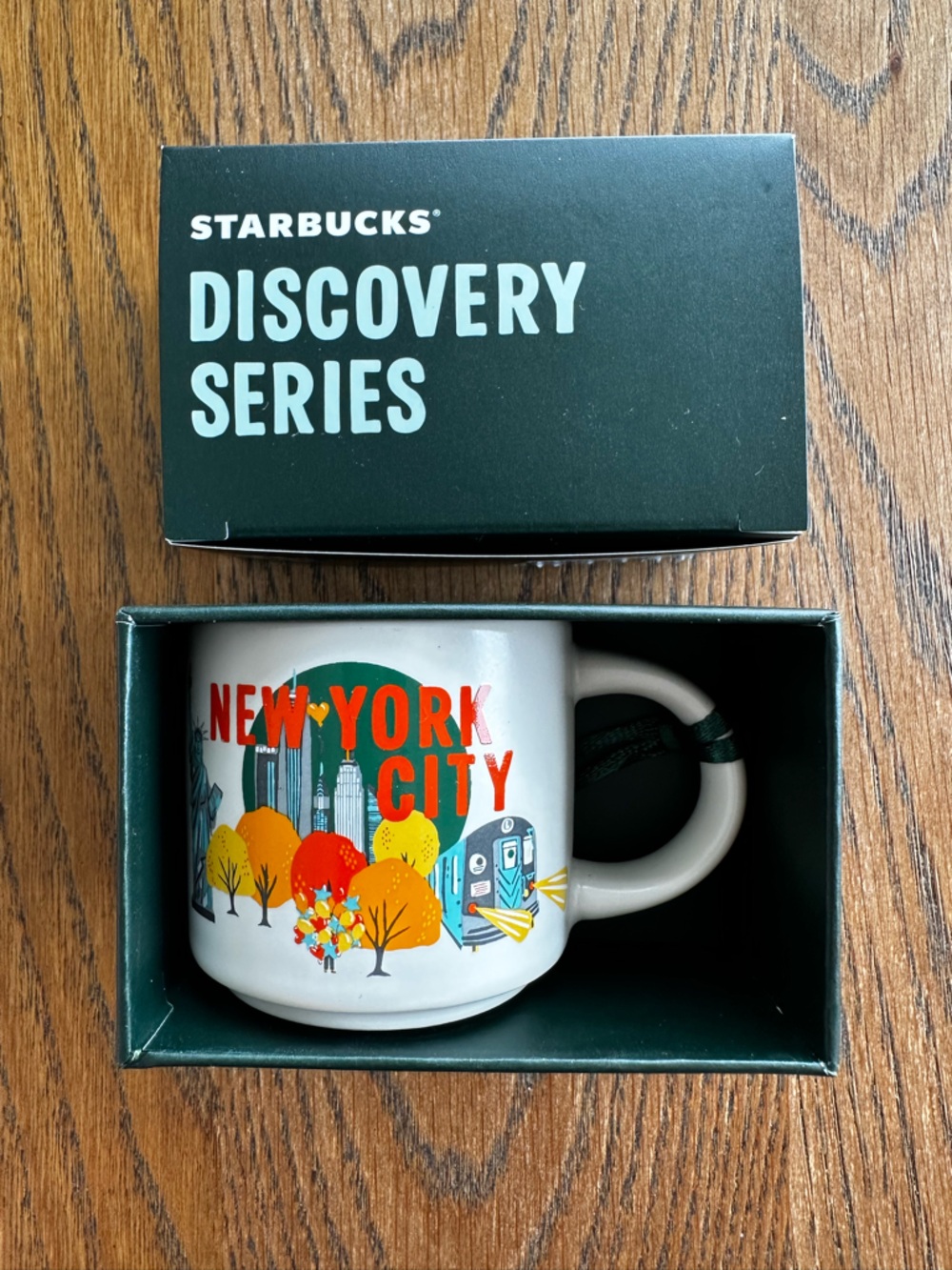 NWT Starbucks New York City Mini Ceramic Ornament Mug Discovery Series 2oz - Picture 2 of 7